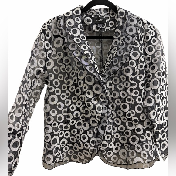 Vintage Jackets & Blazers - Sheer Mod Circle Blazer